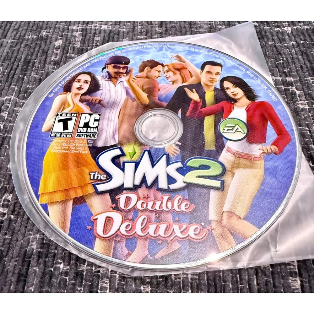 The Sims 2 Double Deluxe PC DVD-ROM Software Disc Life Sim